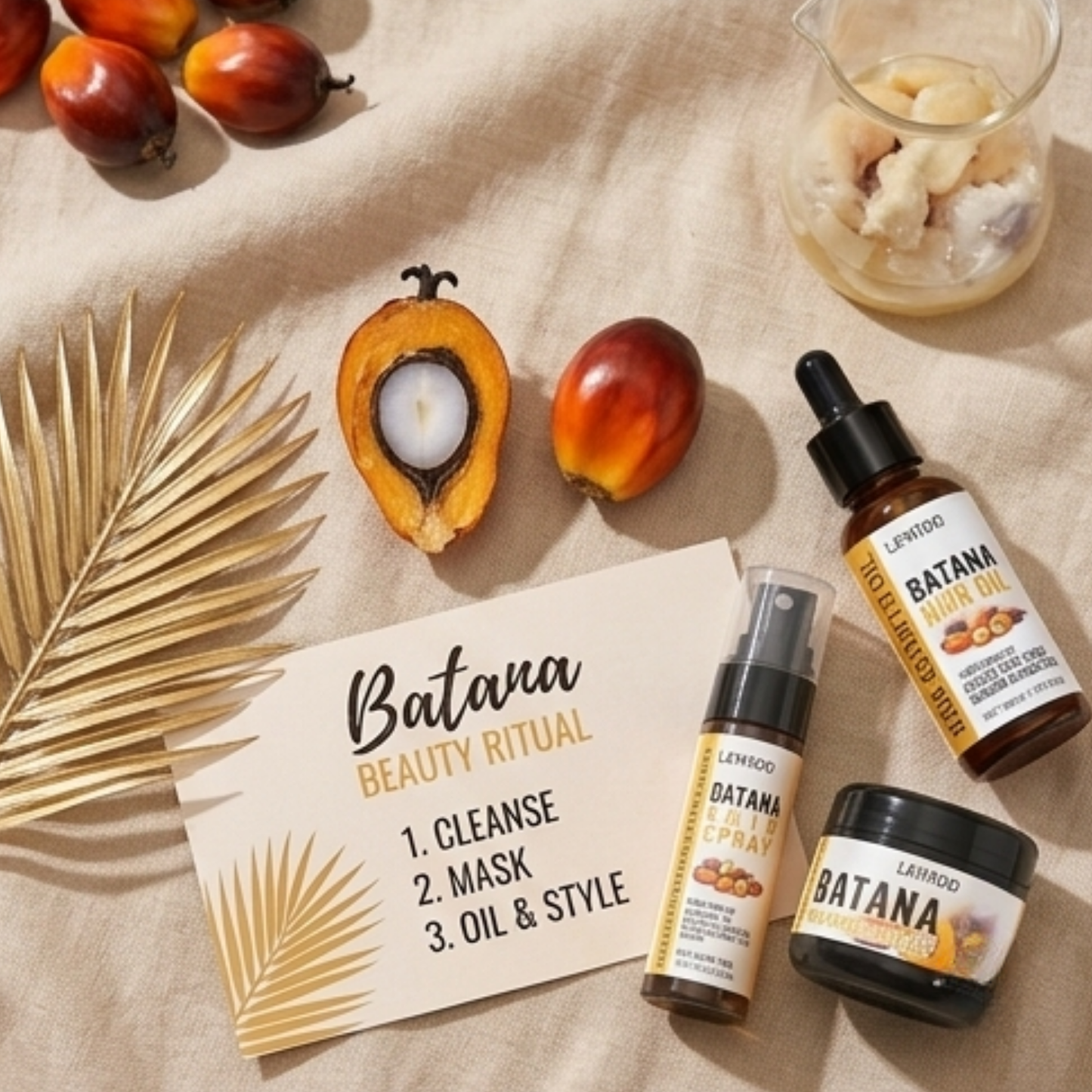 100% Pure Batana Hair Growth Oil | Natural Treatment to Reduce Hair Loss & Damage Repair